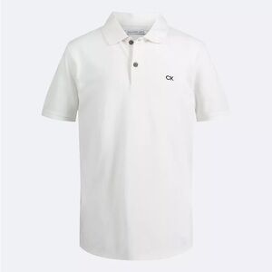 NWT CK Calvin Klein White Polo Shirt